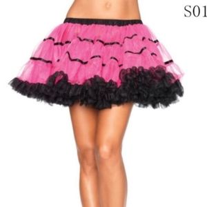 Pink / Black Layered Petticoat